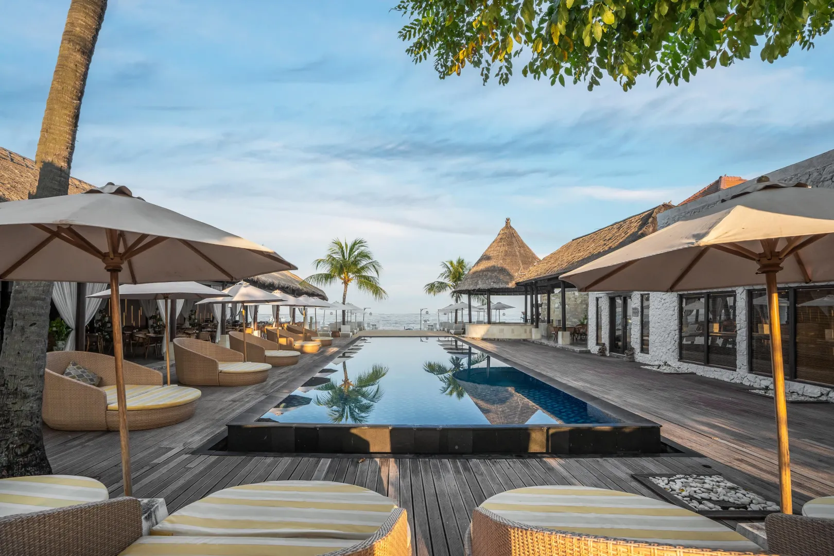 Day Bed and Pool at Lembongan Beach Club and Resort